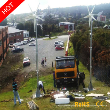 sistema de trabajo híbrido viento Solar de mar de rejilla